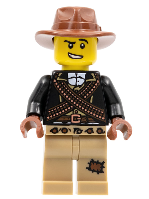 Warrior - Male with Bandoliers, Dark Tan Legs with Patch, Fedora Hat – КОЛЕКЦИОНЕРСКИ МИНИФИГУРКИ