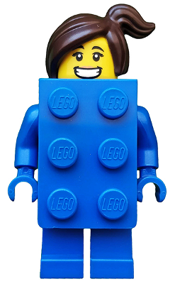 Brick Suit Girl, Series 18 (Minifigure Only without Stand and Accessories) – КОЛЕКЦИОНЕРСКИ МИНИФИГУРКИ