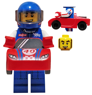Race Car Guy, Series 18 (Minifigure Only without Stand and Accessories) – КОЛЕКЦИОНЕРСКИ МИНИФИГУРКИ