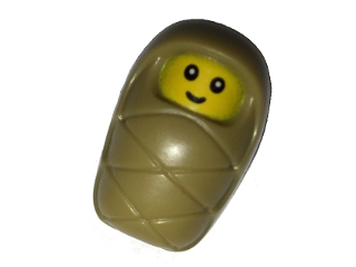 Baby / Infant - with Stud Holder on Back with Smiling Face and Small Eyes Pattern (6131197) – КОЛЕКЦИОНЕРСКИ МИНИФИГУРКИ