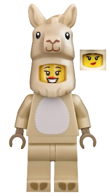 Llama Costume Girl, Series 20 (Minifigure Only without Stand and Accessories) – КОЛЕКЦИОНЕРСКИ МИНИФИГУРКИ