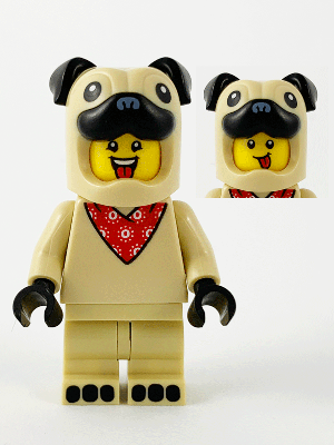 Pug Costume Guy, Series 21 (Minifigure Only without Stand and Accessories) – КОЛЕКЦИОНЕРСКИ МИНИФИГУРКИ