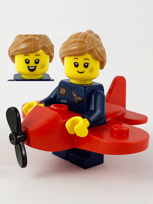 Airplane Girl, Series 21 (Minifigure Only without Stand and Accessories) – КОЛЕКЦИОНЕРСКИ МИНИФИГУРКИ