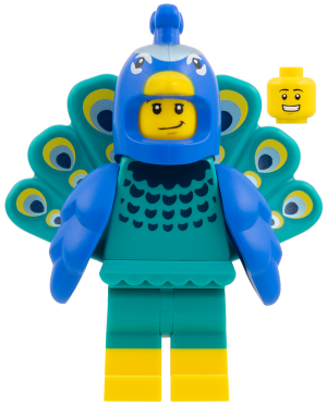 Peacock Costume Fan, Series 28 (Minifigure Only without Stand and Accessories) – КОЛЕКЦИОНЕРСКИ МИНИФИГУРКИ