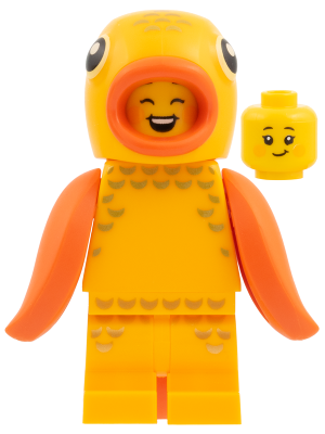 Goldfish Costume Fan, Series 28 (Minifigure Only without Stand and Accessories) – КОЛЕКЦИОНЕРСКИ МИНИФИГУРКИ