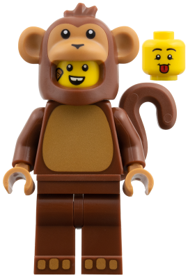 Monkey Costume Fan, Series 28 (Minifigure Only without Stand and Accessories) – КОЛЕКЦИОНЕРСКИ МИНИФИГУРКИ