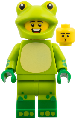 Frog Costume Fan, Series 28 (Minifigure Only without Stand and Accessories) – КОЛЕКЦИОНЕРСКИ МИНИФИГУРКИ