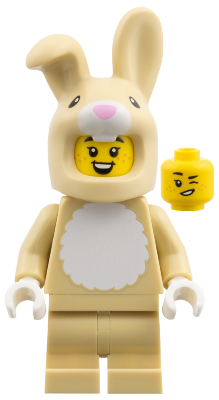 Bunny Costume Fan, Series 28 (Minifigure Only without Stand and Accessories) – КОЛЕКЦИОНЕРСКИ МИНИФИГУРКИ