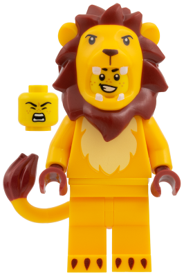 Lion Costume Fan, Series 28 (Minifigure Only without Stand and Accessories) – КОЛЕКЦИОНЕРСКИ МИНИФИГУРКИ