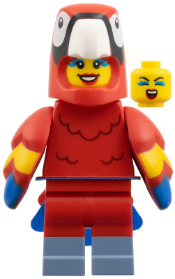 Parrot Costume Fan, Series 28 (Minifigure Only without Stand and Accessories) – КОЛЕКЦИОНЕРСКИ МИНИФИГУРКИ