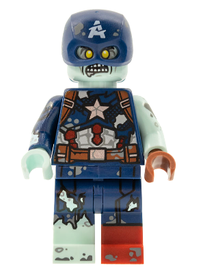 Zombie Captain America, Marvel Studios, Series 1 (Minifigure Only without Stand and Accessories) – КОЛЕКЦИОНЕРСКИ МИНИФИГУРКИ