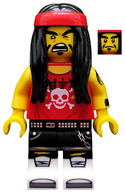 Gong & Guitar Rocker, The LEGO Ninjago Movie (Minifigure Only without Stand and Accessories) – КОЛЕКЦИОНЕРСКИ МИНИФИГУРКИ