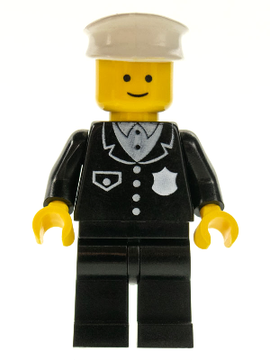 Police - Suit with 4 Buttons, Black Legs, White Hat – ГРАДСКИ
