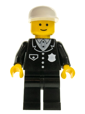 Police - Suit with 4 Buttons, Black Legs, White Cap – ГРАДСКИ