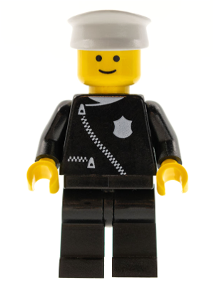 Police - Zipper with Badge, Black Legs, White Hat – ГРАДСКИ