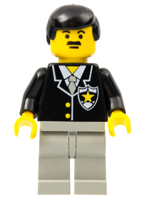 Police - Suit with Sheriff Star, Light Gray Legs, Black Male Hair – ГРАДСКИ
