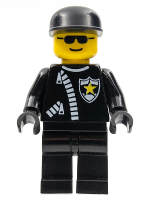 Police - Zipper with Sheriff Star, Black Cap, Black Sunglasses – ГРАДСКИ