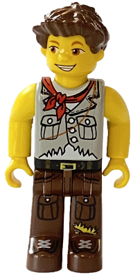 Jake, Light Gray Torso, Brown Legs – ЗА ДЖУНИЪРИ