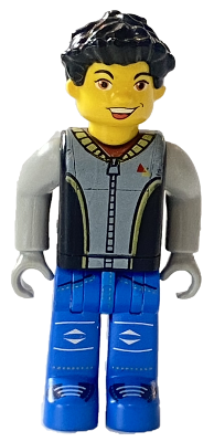 Max, Black Torso, Light Gray Arms, Blue Legs – ЗА ДЖУНИЪРИ