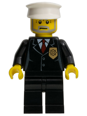 Police - City Suit with Red Tie and Badge, Black Legs, White Hat – ГРАДСКИ