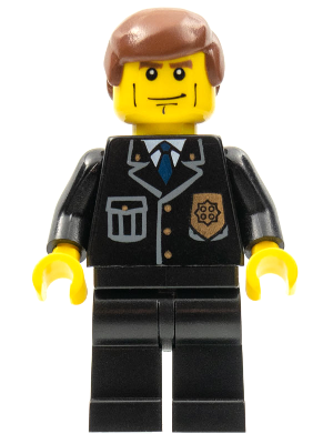 Police - City Suit with Blue Tie and Badge, Black Legs, Vertical Cheek Lines, Reddish Brown Hair – ГРАДСКИ