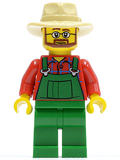 Overalls Farmer Green, Tan Fedora, Beard and Glasses – ГРАДСКИ