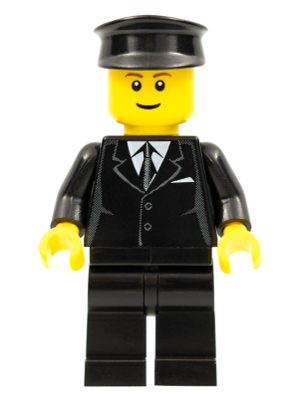 Suit Black, Black Police Hat, Brown Eyebrows, Thin Grin – ГРАДСКИ