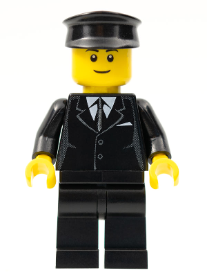 Suit Black, Black Police Hat, Black Eyebrows, Thin Grin – ГРАДСКИ