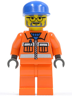 Sanitary Engineer 3 - Orange Legs, Glasses and Beard – ГРАДСКИ