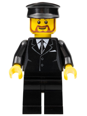 Suit Black, Black Police Hat, Brown Beard Rounded - Tram Driver – ГРАДСКИ