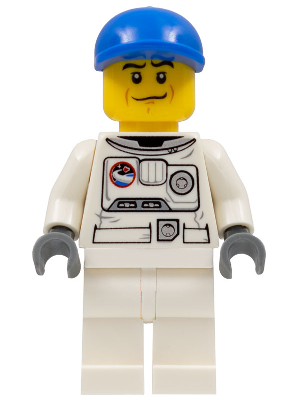 Spacesuit, White Legs, Blue Short Bill Cap, Black Eyebrows – ГРАДСКИ