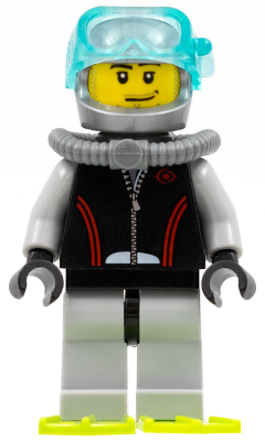 Diver, Flippers, Stubble Beard and Moustache and Sideburns, Scuba Tank – ГРАДСКИ