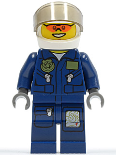 Forest Police - Helicopter Pilot, Dark Blue Flight Suit with Badge, Helmet – ГРАДСКИ