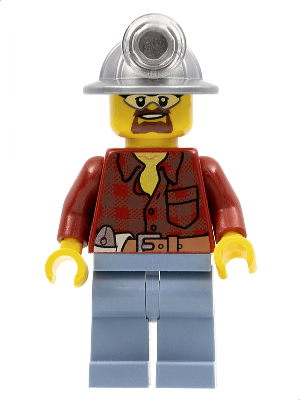 Flannel Shirt with Pocket and Belt, Sand Blue Legs, Mining Helmet, Safety Goggles – ГРАДСКИ