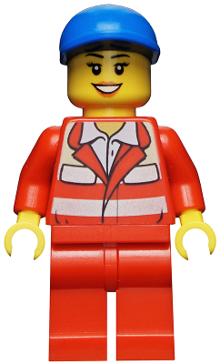 Paramedic - Red Uniform, Female, Blue Short Bill Cap – ГРАДСКИ