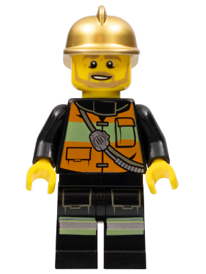 Fire Chief - Reflective Stripes with Pockets and Shoulder Strap, Gold Fire Helmet – ГРАДСКИ