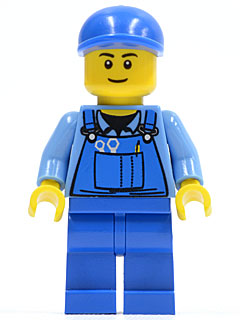 Overalls with Tools in Pocket Blue, Blue Short Bill Cap, Thin Grin – ГРАДСКИ