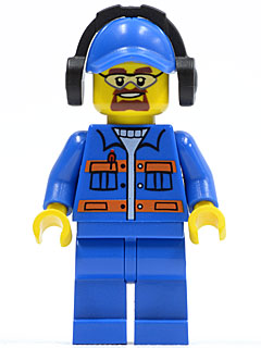 Blue Jacket with Pockets and Orange Stripes, Blue Legs, Blue Cap with Hole, Headphones, Safety Goggles – ГРАДСКИ