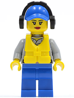 Coast Guard City - Crew Member Female, Blue Cap with Hole, Headphones – ГРАДСКИ