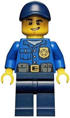 Police - City Officer, Gold Badge, Dark Blue Cap with Hole, Lopsided Grin – ГРАДСКИ