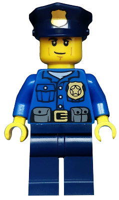 Police - City Officer, Gold Badge, Police Hat, Cheek Lines – ГРАДСКИ