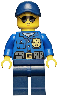 Police - City Officer, Gold Badge, Dark Blue Cap with Hole, Sunglasses – ГРАДСКИ