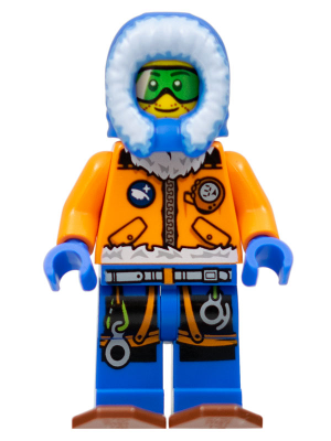 Arctic Explorer, Male with Green Goggles and Snowshoes – ГРАДСКИ