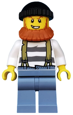 Swamp Police - Crook Male with Black Knit Cap and Dark Orange Beard – ГРАДСКИ