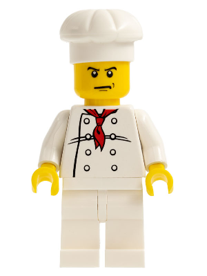 Chef - White Torso with 8 Buttons, White Legs, Angry Eyebrows – ГРАДСКИ