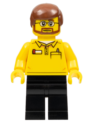 LEGO Store Employee, Black Legs, Beard and Glasses – ГРАДСКИ
