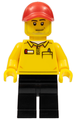 LEGO Store Driver, Black Legs, Red Cap with Hole – ГРАДСКИ