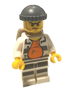 Police - Jail Prisoner 18675, Open Shirt, Striped Legs, Gray Knit Cap, Backpack – ГРАДСКИ