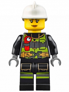 Fire - Reflective Stripes with Utility Belt and Flashlight, White Fire Helmet, Peach Lips – ГРАДСКИ