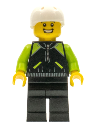 Cyclist - Lime and Black Jacket – ГРАДСКИ